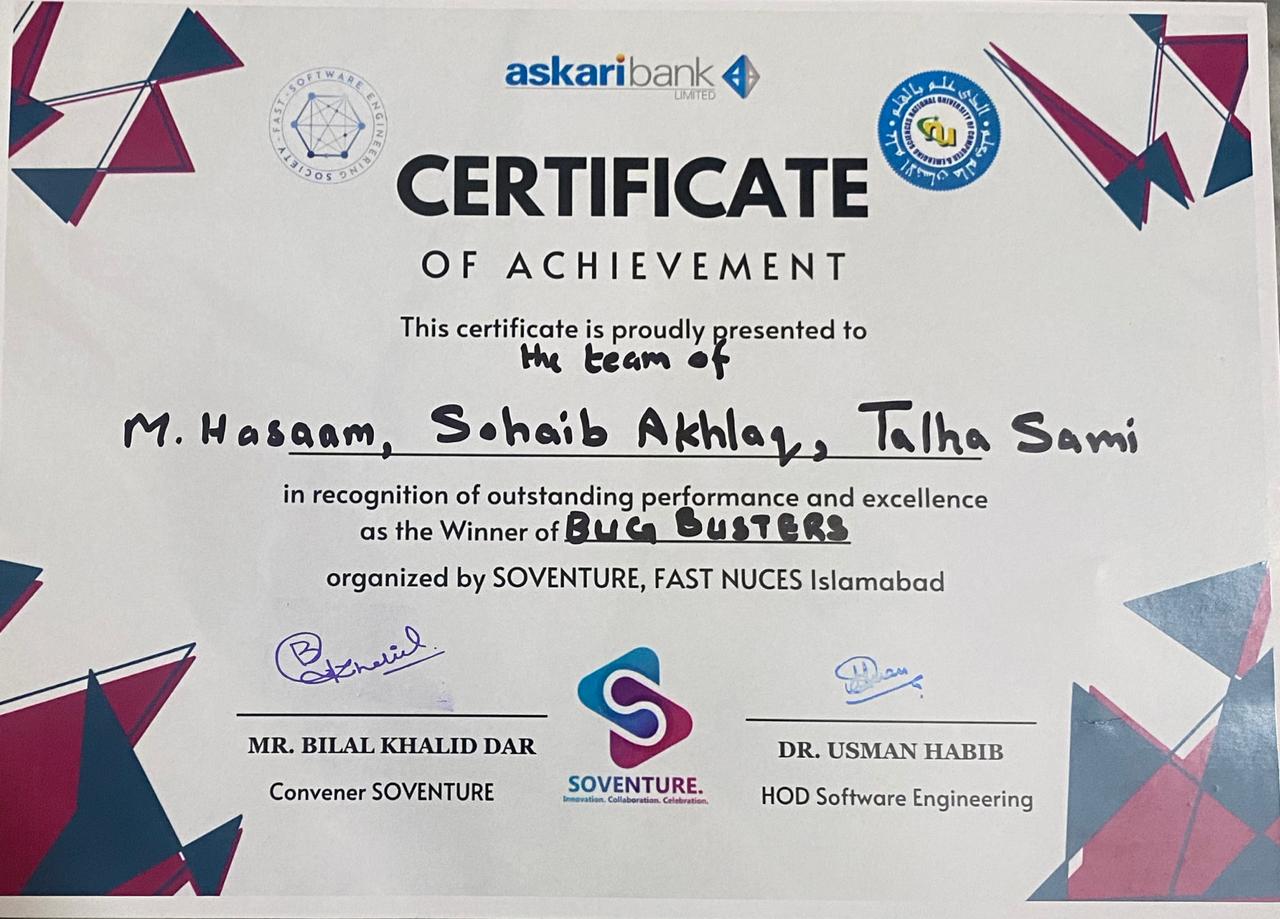 Bug Busters Competition